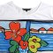 Woman Crop Blouse - White : Vibrance by the Waterfront