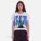 Woman Crop Blouse - White : Lavender Muse on the Veranda