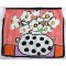 Woman Crop Blouse - White : Joyful Blooms in Polka Vase