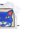 Woman Crop Blouse - White : The Blue Cat Charm
