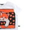 Woman Crop Blouse - White : Ginger Camouflage in Dots