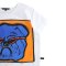 Woman Crop Blouse - White : Bulldog Swagger & Red Glasses