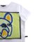 Woman Crop Blouse - White : Playful Frenchie