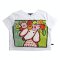 Woman Crop Blouse - White : The Floral Crown Buddy