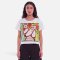 Woman Crop Blouse - White : The Floral Crown Buddy