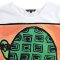 เสื้อครอปผู้หญิง - สีขาว : ลายเต่าซ่าแว่นหัวใจ