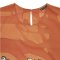 Woman Sleeve Casual Dress - Brown : Orchid flowers
