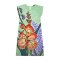 Woman Sleeve Casual Dress - Green : Embrace of Cattleya