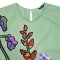 Woman Sleeve Casual Dress - Green : Embrace of Cattleya