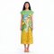 Woman Sleeve Casual Dress - Green : She and the Petals