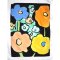 Woman Crop shirts - White : Colorful Flowers & Black Frame