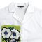 Woman Crop Shirts - White : White Flowers in Patterned Vase