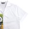 Woman Crop Shirts - White : White Flowers in Patterned Vase