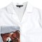 Woman Crop Shirts - White : The Gentle Brown Bulldog