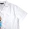 Woman Crop Shirts - White : Classic Statue Bust & Blue Accents