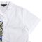 Woman Crop Shirts - White : Classical Portrait & Blue Frame