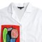 Woman Crop Shirts - White : The Red Canvas Abstract