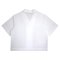 เสื้อครอปเชิ้ตผู้หญิง - สีขาว : ลายหญิงสาวผมส้มสไตล์คิวบิสม์
