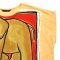 Woman Poncho Blouse - Orange : Golden Elephant & Red Frame