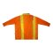 เสื้อเชิ้ตแขนยาวผู้หญิง - สีส้ม : ลายหญิงผมฟ้าในกรอบส้มชมพูจัดจ้าน
