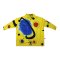 เสื้อเชิ้ตแขนยาวผู้หญิง - สีเหลือง : ลายเมฆน้ำเงินกลางอวกาศสีเหลือง