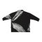 เสื้อเชิ้ตแขนยาวผู้หญิง - สีดำ : ลายกล้วยไม้เพลิงกลางพายุหมึก