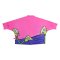 เสื้อเชิ้ตผู้หญิงปกคอจีนปีกค้างคาว - สีชมพู : ลายแมวลายทักซิโด้ในโลกสีชมพูของคาล่า