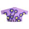 เสื้อเชิ้ตผู้หญิงปกคอจีนปีกค้างคาว - สีม่วง : ลายดัชชุนท่ามกลางดอกม่วงแห่งความฝัน