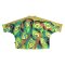 เสื้อเชิ้ตผู้หญิงปกคอจีนปีกค้างคาว - สีทอง : ลายนกยูงแห่งสวนแสงทอง