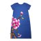 Woman Dress - Blue : Royal Magnolia Blossom