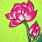 Woman Dress - Green : The Radiant Lotus Pond