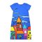 Woman Dress - Blue : Fairytale Kingdom Under Blue Skies