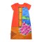 Woman Dress - Red : The Curious Yellow Cat