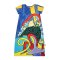 Woman Dress - Blue : Turtle in the Waves of Art