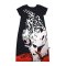 Woman Dress - Black : Roar of the White Tiger