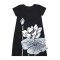 Woman Dress - Black : The Midnight Bloom Lotus