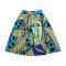 Woman Elastic Skirt - Blue : Woman Elegance with Brown Hair