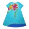 Woman Dress - Blue : Floral Crown Maiden