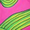 Woman Dress - Pink : Magenta Cubist Face