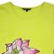 Woman Dress - Yellow : Kingfisher & Pink Lotus