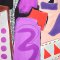 Woman Dress - Purple : Purple Abstract Geometry