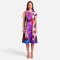 Woman Dress - Purple : Purple Abstract Geometry