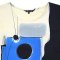 Woman Dress - Cream : Blue Minimal Harmony