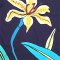 Tunic Dress - Black : Yellow lilies in full bloom