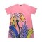 เดรสผู้หญิง - สีชมพู : ลายดอกพู่ระหงษ์ชมพูในสายลม