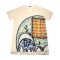Women Tunic dress - Cream : Under the Love of Mother Elephant