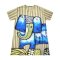 Women Tunic dress - Green : The Blue Elephant in Art City