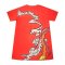 Women Tunic dress - Red : The Crimson Phoenix & Solar Pearl