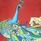 Women Tunic dress - Brown : The Azure Peacock Majesty