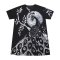 Women Tunic dress - Black : The Midnight Lunar Peacock